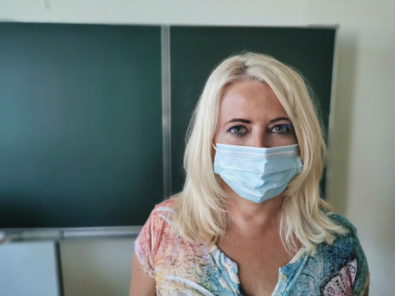 Teacher, mask, woman — Which Of These Actions Is A Homeland Security Violation?